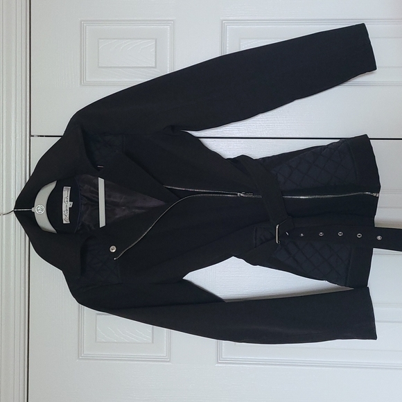 Kenneth Cole All weather Bomber Jacket Quilted-Black sz S - Picture 2 of 5